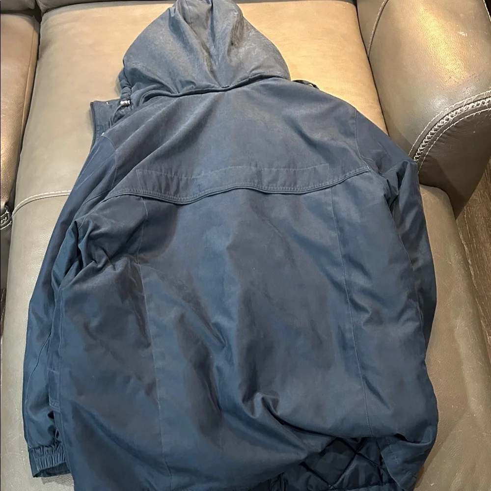Mackintosh Men's Navy Blue Hooded Jacket, size XL GUC